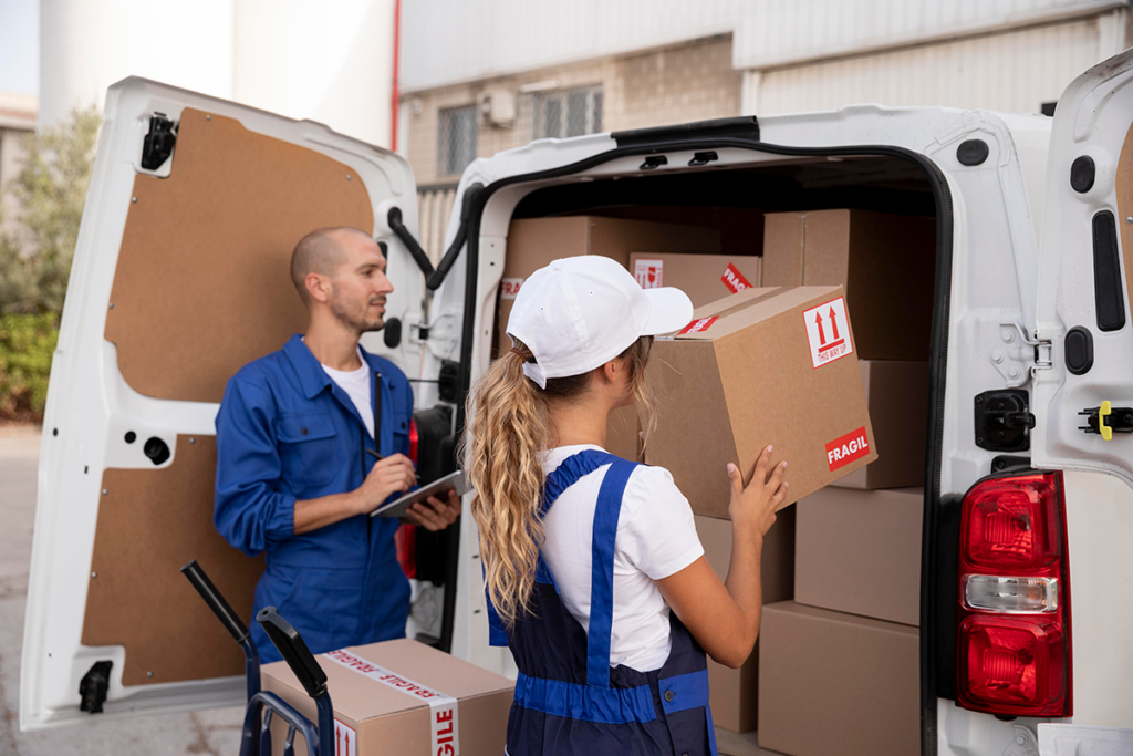 Canadian Preferred Moving team providing packing services